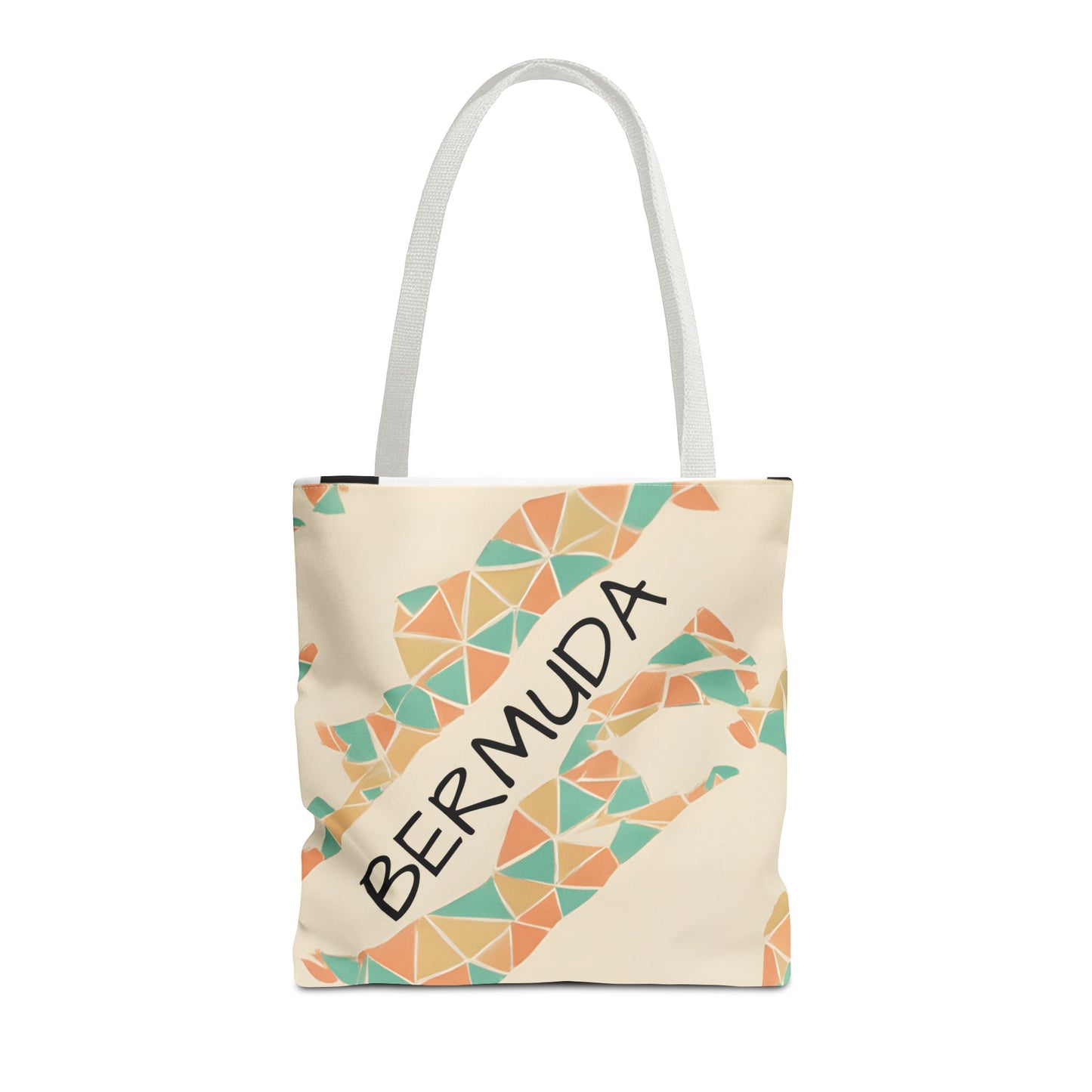 Bermuda Pattern Tote Bag, Stylish Beach Accessory