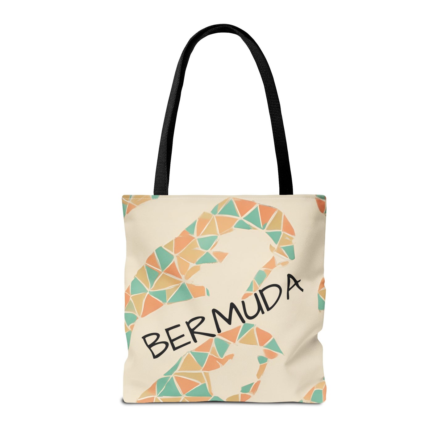 Bermuda Pattern Tote Bag, Stylish Beach Accessory