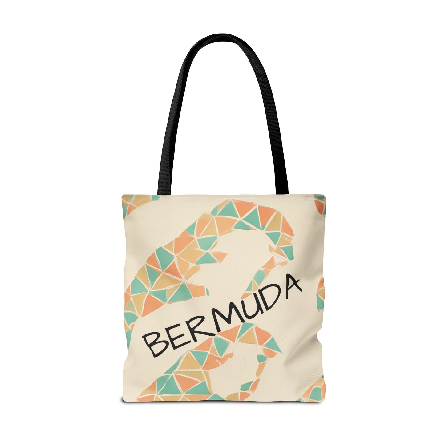 Bermuda Pattern Tote Bag, Stylish Beach Accessory