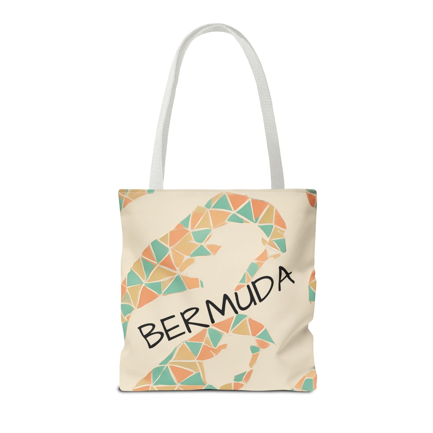 Bermuda Pattern Tote Bag, Stylish Beach Accessory