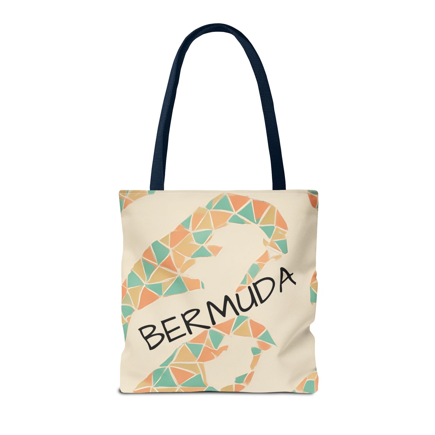 Bermuda Pattern Tote Bag, Stylish Beach Accessory