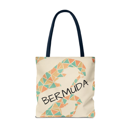 Bermuda Pattern Tote Bag, Stylish Beach Accessory