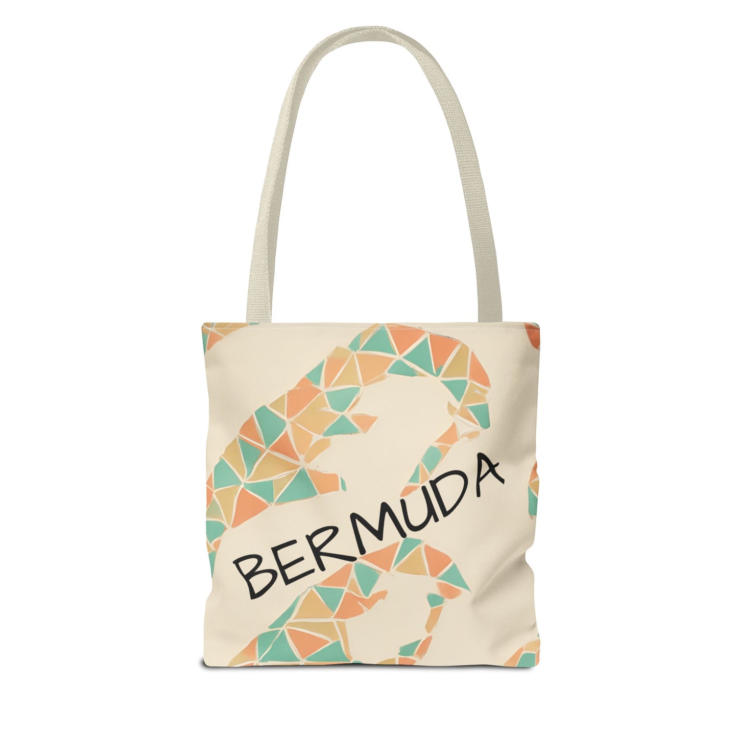 Bermuda Pattern Tote Bag, Stylish Beach Accessory