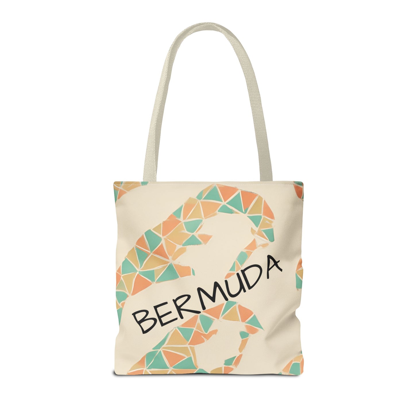 Bermuda Pattern Tote Bag, Stylish Beach Accessory