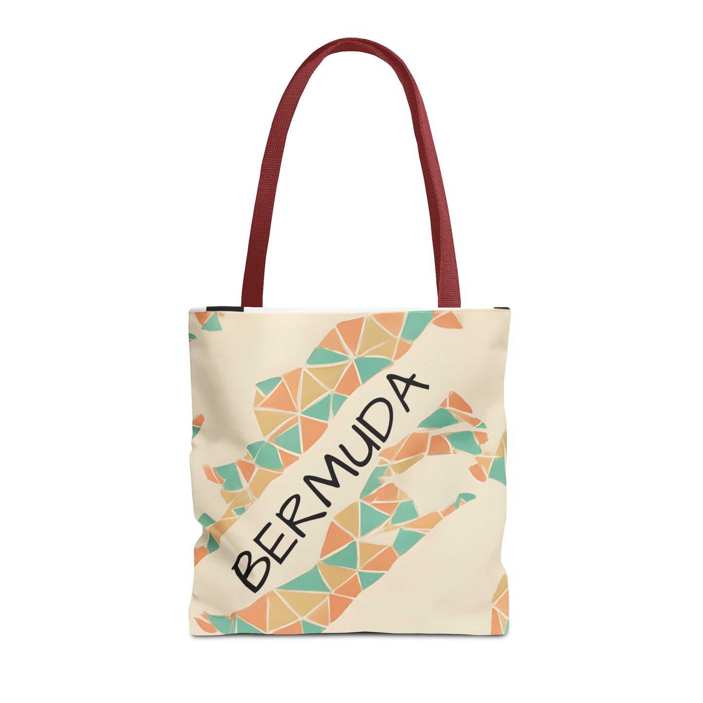Bermuda Pattern Tote Bag, Stylish Beach Accessory