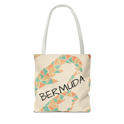 Bermuda Pattern Tote Bag, Stylish Beach Accessory