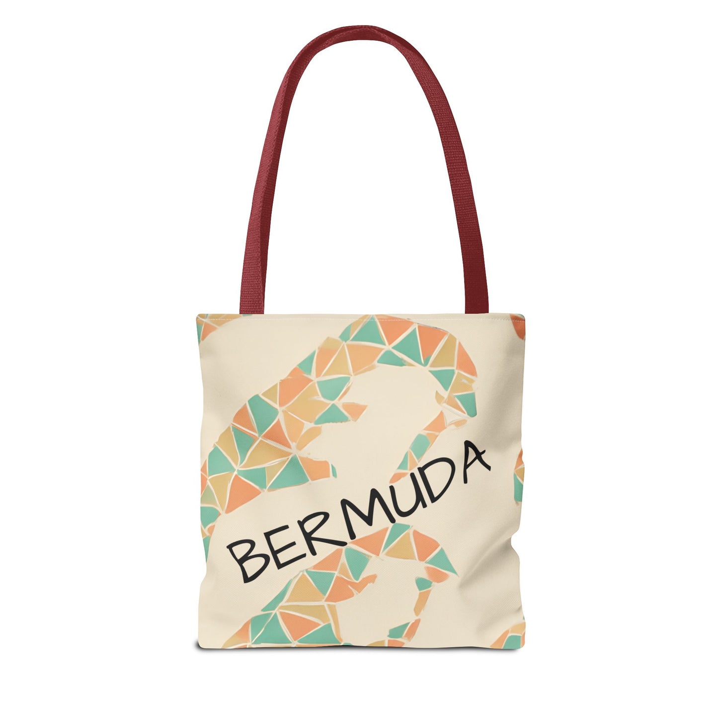 Bermuda Pattern Tote Bag, Stylish Beach Accessory