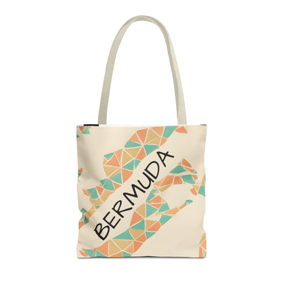 Bermuda Pattern Tote Bag, Stylish Beach Accessory