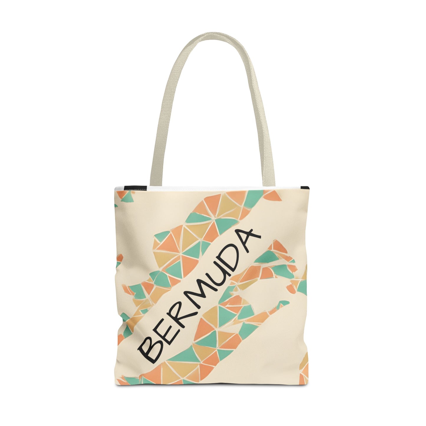Bermuda Pattern Tote Bag, Stylish Beach Accessory