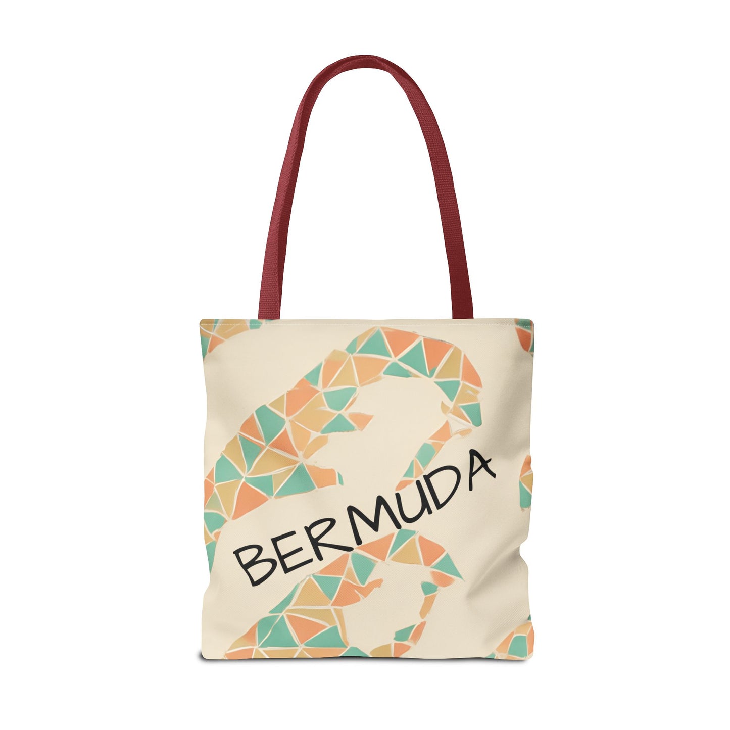 Bermuda Pattern Tote Bag, Stylish Beach Accessory