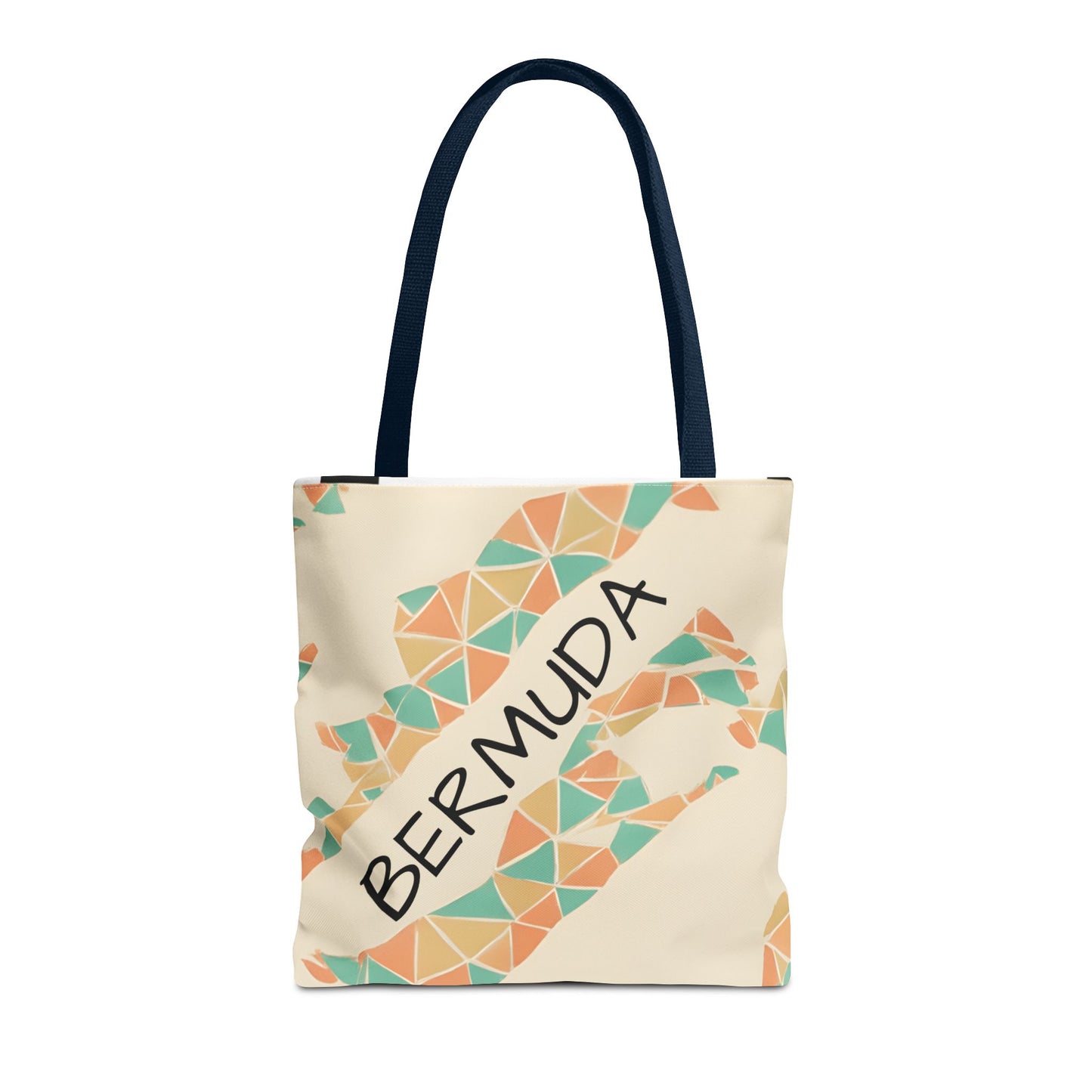 Bermuda Pattern Tote Bag, Stylish Beach Accessory